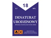 Gadżety na imprezę - Etykiety personalizowane na butelkę Denaturat - 9 szt. - miniaturka - grafika 1
