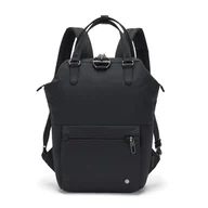 Plecaki - Plecak mini damski antykradzieżowy Pacsafe Citysafe CX Mini Backpack - Econyl Black - miniaturka - grafika 1