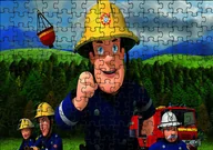 Puzzle - Puzzle Układanka 192 el : Strażak Sam + Woreczek Z Nadrukiem - miniaturka - grafika 1