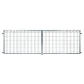 Bramy garażowe - NATERIAL Brama dwuskrzydłowa Modus 4x1.2 m srebrna - miniaturka - grafika 1