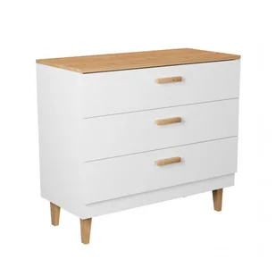 Komoda Z Biały Szufladami Na Nóżkach + Hikora C1-P21 - Komody Komoda Z Biały Szufladami Na Nóżkach + Hikora C1-P21 - Komody - miniaturka - grafika 1