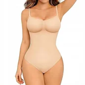 Odzież ciążowa - BODY MODELUJĄCE DAMSKIE BRZUCH WYSZCZUPLAJĄCE BEZSZWOWE WYSOKIM STANEM - miniaturka - grafika 1