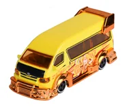Samochody i pojazdy dla dzieci - MAJORETTE JAPAN SERIES TOYOTA HIACE ŻÓŁTY 1:64 212051030 - miniaturka - grafika 1