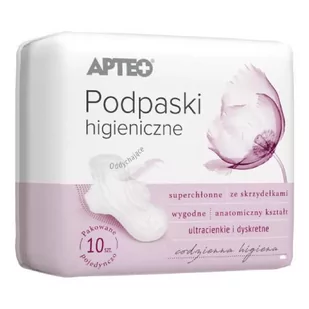 Podpaski higieniczne ultra cienkie APTEO, 10 sztuk - Podpaski - miniaturka - grafika 1