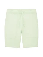 Spodenki damskie - TOM TAILOR Chłopięce dziecięce szorty dresowe z kieszeniami, 31093 - Fresh Apple Lime Green, 134 - miniaturka - grafika 1