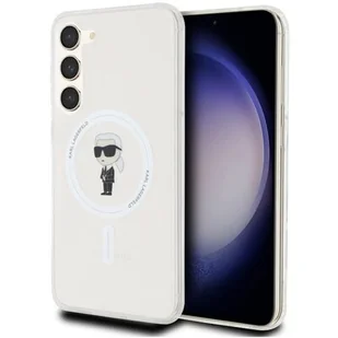 Karl Lagerfeld KLHMS23SHFCKNOT S23 S911 transparent hardcase IML Ikonik MagSafe - Etui i futerały do telefonów - miniaturka - grafika 1