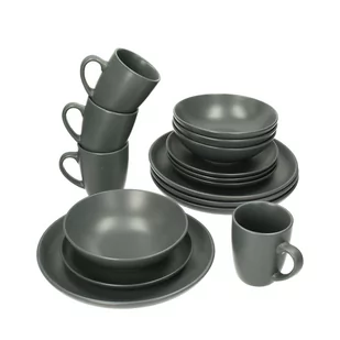Komplet naczyń Vivo Dark Grey 4/16 - Serwisy obiadowe - miniaturka - grafika 1