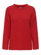 Swetry damskie - ONLY Sweter w kolorze czerwonym - miniaturka - grafika 1