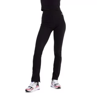 Spodnie sportowe damskie - Spodnie Champion Minimal High-Waisted Leggings 116264-KK001 - czarne - grafika 1