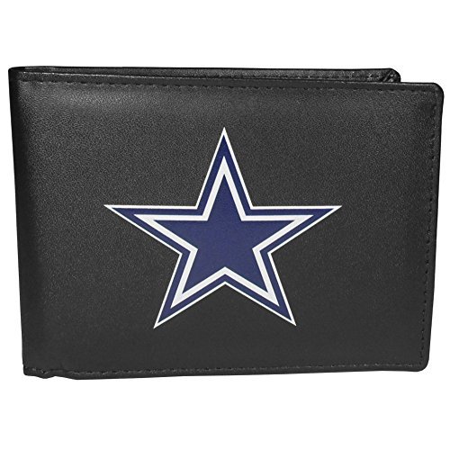 NFL Siskiyou Sports męski Dallas kowboje dwustronny portfel duże logo jeden rozmiar czarny