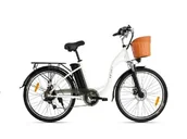 Rowery elektryczne - Rower Elektryczny DYU C6 - Biały - miniaturka - grafika 1