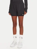 Spodenki damskie - Reebok Szorty sportowe RK25186CCW Czarny Slim Fit - miniaturka - grafika 1
