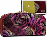 Portfele - Peterson Portfel skórzany Peterson PTN 42123-MD fioletowy - miniaturka - grafika 1