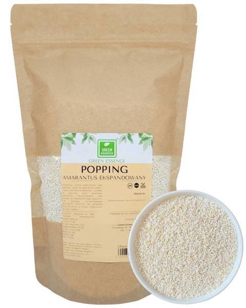 Amarantus Ekspandowany Popping 250 g - zdrowe śniadanie