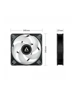 Wentylatory komputerowe - Arctic ACFAN00239A P14 PWM PST A-RGB 0dB Obudowa komputera Wentylator 14 cm Czarny 1 szt. - miniaturka - grafika 1