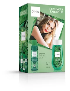 Sarantis Zś23 Cthru Deo150+Żel250 Lum Emerald# - Zestawy perfum unisex - miniaturka - grafika 1