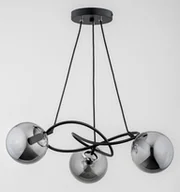 Lampy sufitowe - Velta lampa wisząca 3xE14 czarna/chrom 62344 - miniaturka - grafika 1