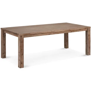 Ibbe Design Prostokątny Drewniany Stół Kuchenny Stół do Jadalni Alaska Stół Obiadowy, Brązowy, Drewno (Akacja), z Nogami z Litego Drewna, 180x90x75 cm - Stoły - miniaturka - grafika 1