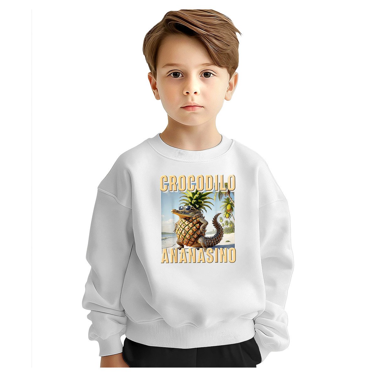 BLUZA DZIECIĘCA CROCODILO ANANASINO 110-116 DLA CHŁOPCA DZIEWCZYNKI