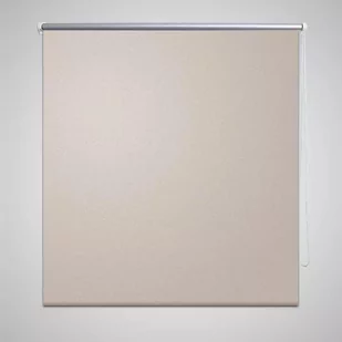 vidaXL Roleta zaciemniana 100 x 230 cm beż - Rolety - miniaturka - grafika 1