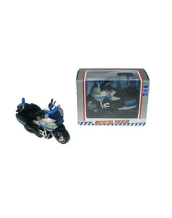 hipo Motocykl Polocja 21cm światło dźwięk na napęd PL M1217PL - Samochody i pojazdy dla dzieci - miniaturka - grafika 1