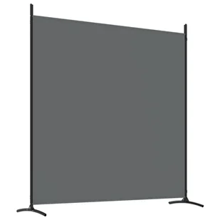 Lumarko Parawan 4-panelowy, antracytowy, 698x180 cm, tkanina! - Parawany - miniaturka - grafika 7