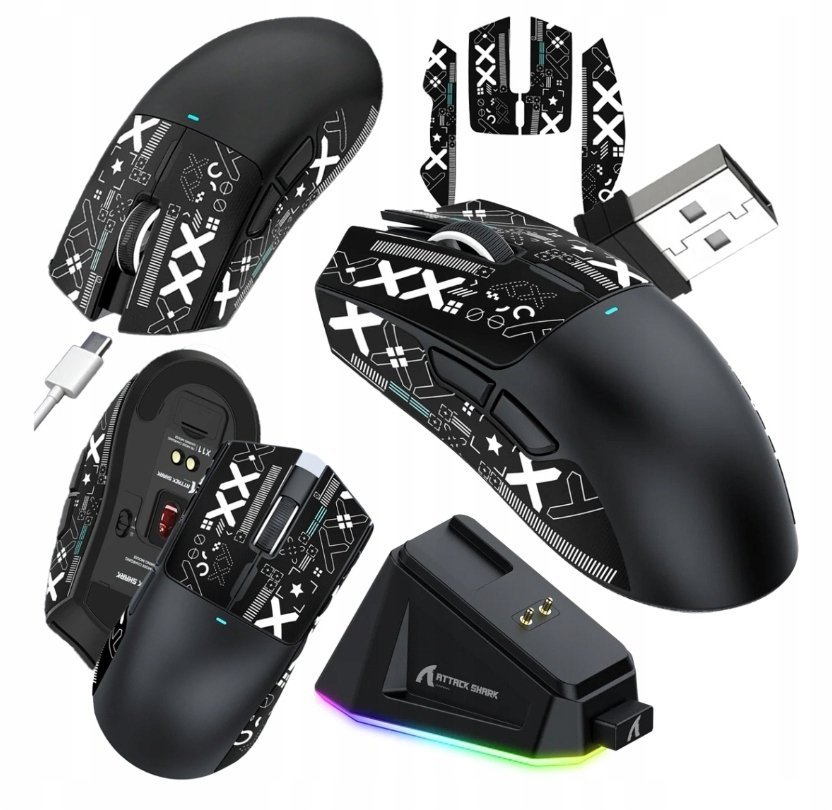 Attack Shark X11 sensor optyczny bezprzewodowa