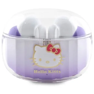 HELLO KITTY Kitty Head Logo fioletowe - Słuchawki - miniaturka - grafika 1