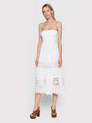 Sukienki - Iconique Sukienka letnia IC22 096 Biały Regular Fit - miniaturka - grafika 1