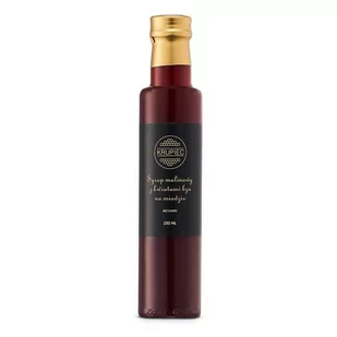 Syrop malinowy z kwiatami bzu na miodzie 230ml - Syropy i koncentraty owocowe - miniaturka - grafika 1
