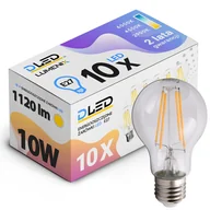 Żarówki LED - 10x Żarówka LED E27 1120lm 10W FILAMENT CIEPŁA - miniaturka - grafika 1
