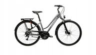 Rowery - Damski rower trekkingowy KROSS TRANS 4.0 rozmiar L Szary - miniaturka - grafika 1