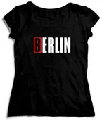 Gadżety dla niej i dla niego - KOSZULKA DOM Z PAPIERU LA CASA DE PAPEL DAMSKA BERLIN - miniaturka - grafika 1