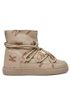 Śniegowce damskie - Inuikii Śniegowce Full Leather 75202-088 Beżowy - miniaturka - grafika 1