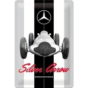 Dekoracje domu - Art Nostalgic 22275 Mercedes-Benz Silver Arrow | retro tabliczka blaszana tabliczka | Vintage-|-dekoracja ścienna | metalowe | 20 x 30 cm 22275 - miniaturka - grafika 1