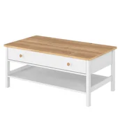 Komody dla dzieci - Stolik do pokoju dziecka, Story, 110x60x47 cm, biel, dąb nash, mat - miniaturka - grafika 1