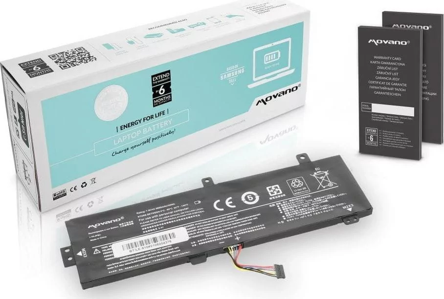 Movano Bateria Bateria do notebooka Lenovo IdeaPad 510-15ISK 7.4V-7.6V 3950 mAh BT/LE-510