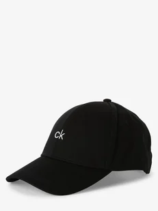Calvin Klein Męska czapka z daszkiem Mężczyźni Bawełna czarny jednolity, ONE SIZE - Czapki i chusty sportowe męskie - miniaturka - grafika 1