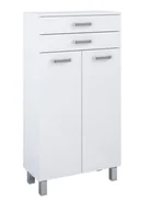 Półki łazienkowe - Półsłupek łazienkowy Elita Sunn 60x115x30 cm biały połsyk RE169204008060 - miniaturka - grafika 1