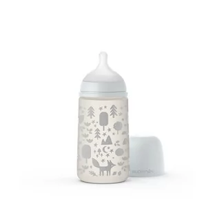 Suavinex, Butelka, SX Pro, Fox, Szara, 270 ml - Butelki dla niemowląt - miniaturka - grafika 1