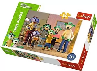 Trefl Puzzle 30 elementów Rodzina Treflików, Wesoły dzień - Puzzle - miniaturka - grafika 1