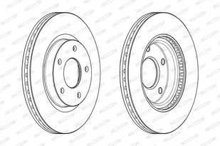 FERODO (FEDERAL-MOGUL)) (FEDERAL-MOGUL)) DDF2100C DDF2100C - Tarcze hamulcowe - miniaturka - grafika 1