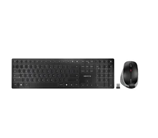 CHERRY DW 9500 SLIM klawiatura Dołączona myszka Uniwersalne RF Wireless + Bluetooth QWERTY Angielski Czarny, Szary - Myszki - miniaturka - grafika 1