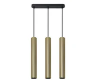 Lampy sufitowe - Żyrandol na lince LUNGOMARE 3xGU10/10W/230V złoty - miniaturka - grafika 1