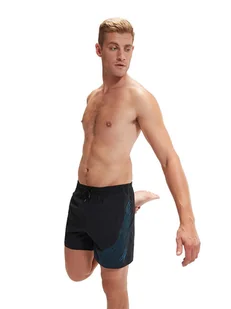 Speedo Szorty kąpielowe "Eco H-Bloom" w kolorze czarno-niebieskim - Kąpielówki męskie - miniaturka - grafika 1