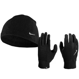 Rękawiczki - Rękawiczki i czapka Nike Dri-Fit Fleece M (kolor Czarny, rozmiar L/XL) - grafika 1