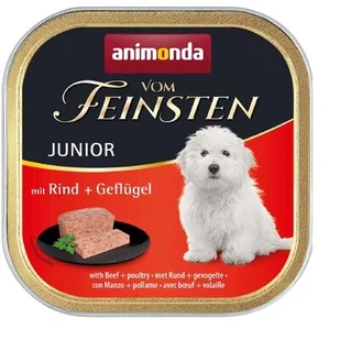 Animonda Dog Vom Feinsten Junior smak: wołowina z drobiem 150g tacka - Mokra karma dla psów - miniaturka - grafika 3