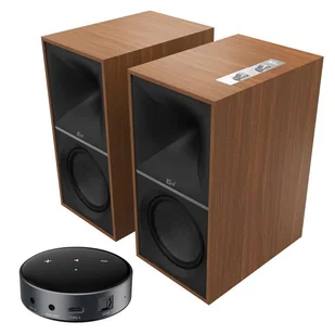 Klipsch The Nines – Aktywne kolumny podstawkowe (para) + WiiM Mini - Odtwarzacz sieciowy streamer Walnut - Głośniki i kolumny - miniaturka - grafika 1