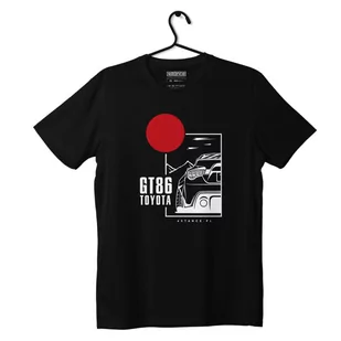 Czarny T-shirt koszulka TOYOTA GT86-M - Odzież do sportów motorowych - miniaturka - grafika 1
