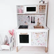 Naklejki na drzwi i meble - Naklejki Ikea Duktig Kwiecisty Styl Vintage - miniaturka - grafika 1